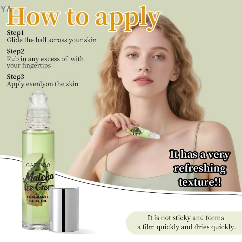 [Y]Matcha Ice Cream Roll-On Fragrance Oil Long Lasting Women'S Fragrance Body Oil Portable Mini Fragrance For Daily Use - view 6