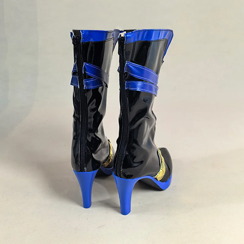 Wuthering موجات GALBRENA تأثيري أحذية النساء الرجال أحذية عالية الكعب الجلود القدم حذاء زي اكسسوارات هالوين الدعائم الطرف