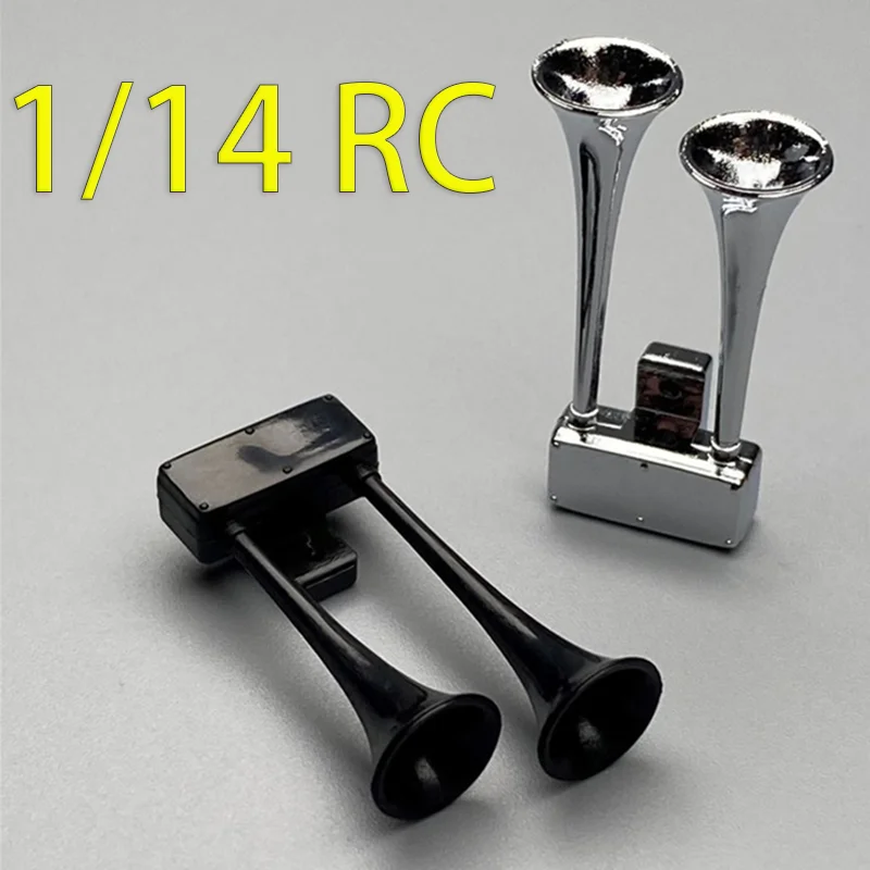 1:14 スケール プラスチック製装飾トランペットホイッスル タミヤ RC トラック SCANIA 770S R620 VOLVO BENZ Arocs MAN TGX 車アクセサリー用