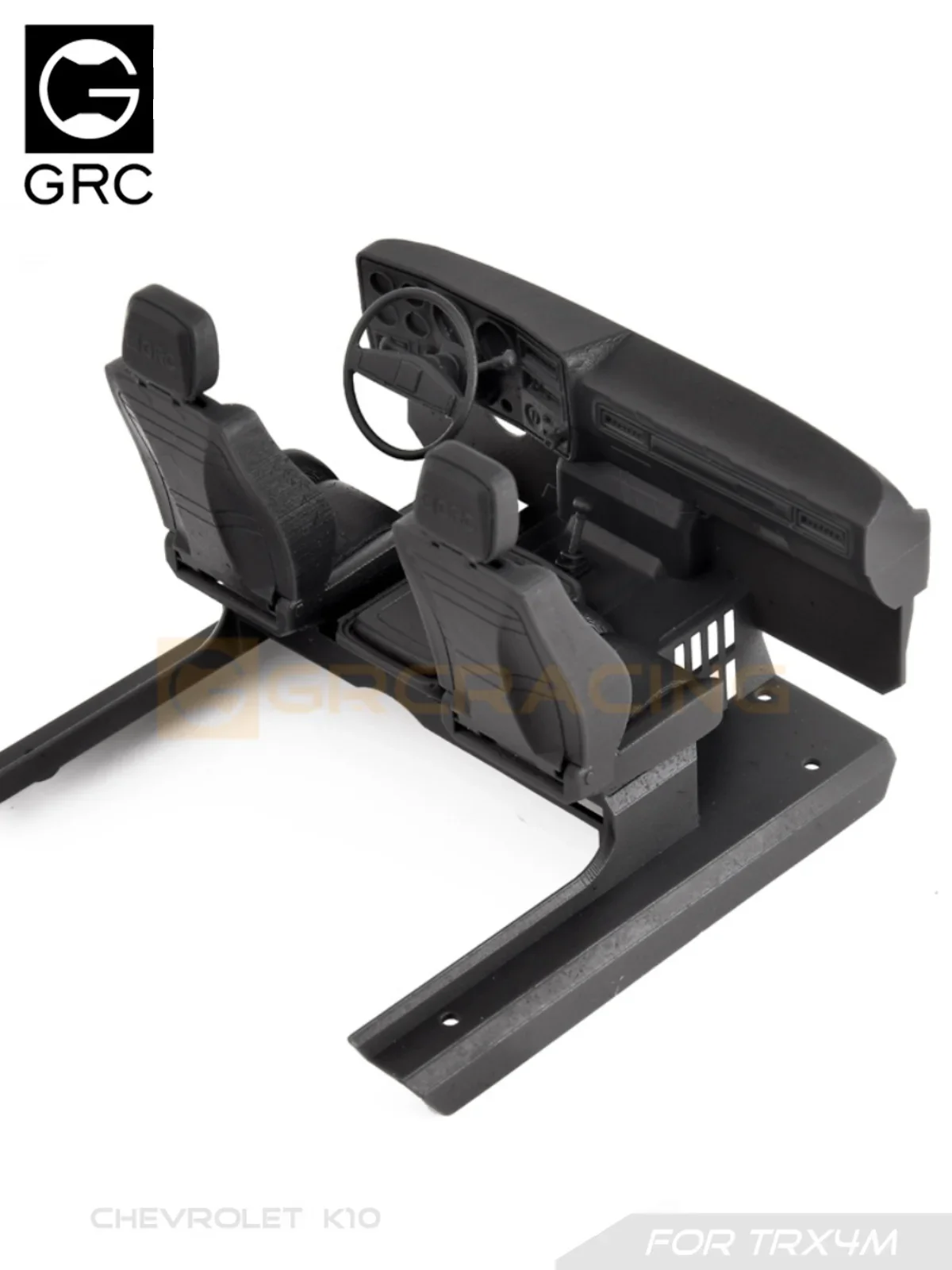 GRC Interior / Dashboard / Seat / W/Cooling Fan 3D Printed for TRX4M K10 / TRX4MT K10 Upgrade Option Parts #G181W