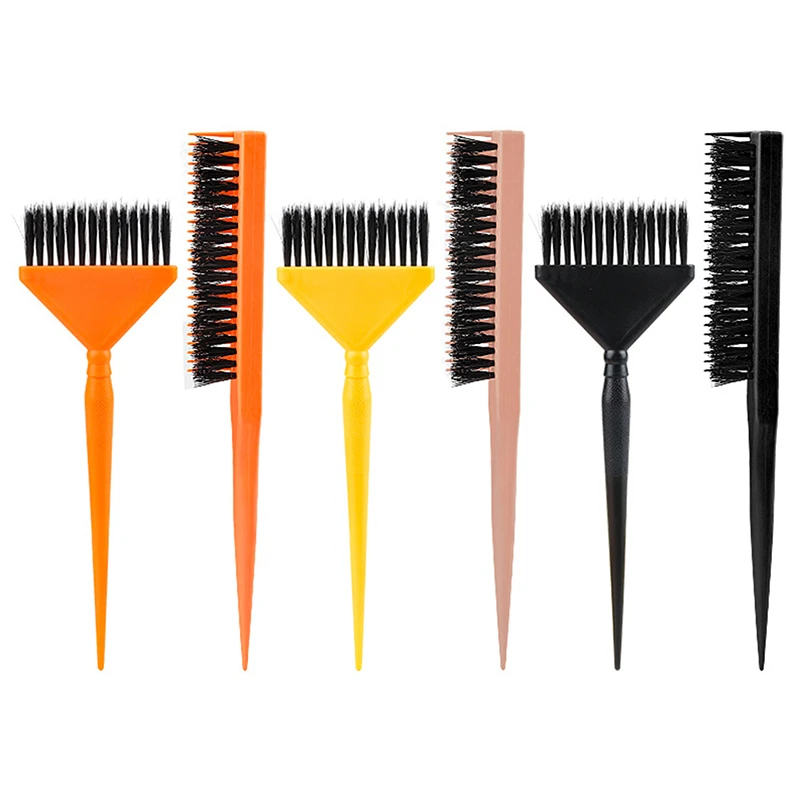 1/2Pcs Hair Color Brush Hair Dyeing Accessories Hair Dye Comb Stirring Brush Plastic Color Mixing Bowl DIY Hair Styling Tool