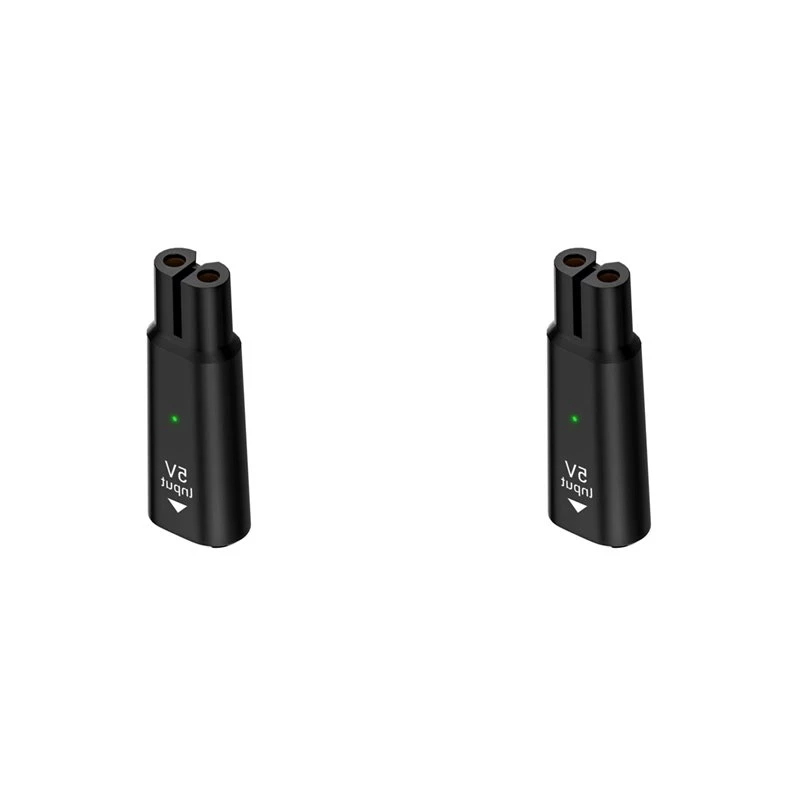 Daily sale 2X 5V Type-C Shaver Adapter Charger Converter For Philips One Blade QP2724 QP2834 QP4530 QP1924 QP1324 Shaver Black