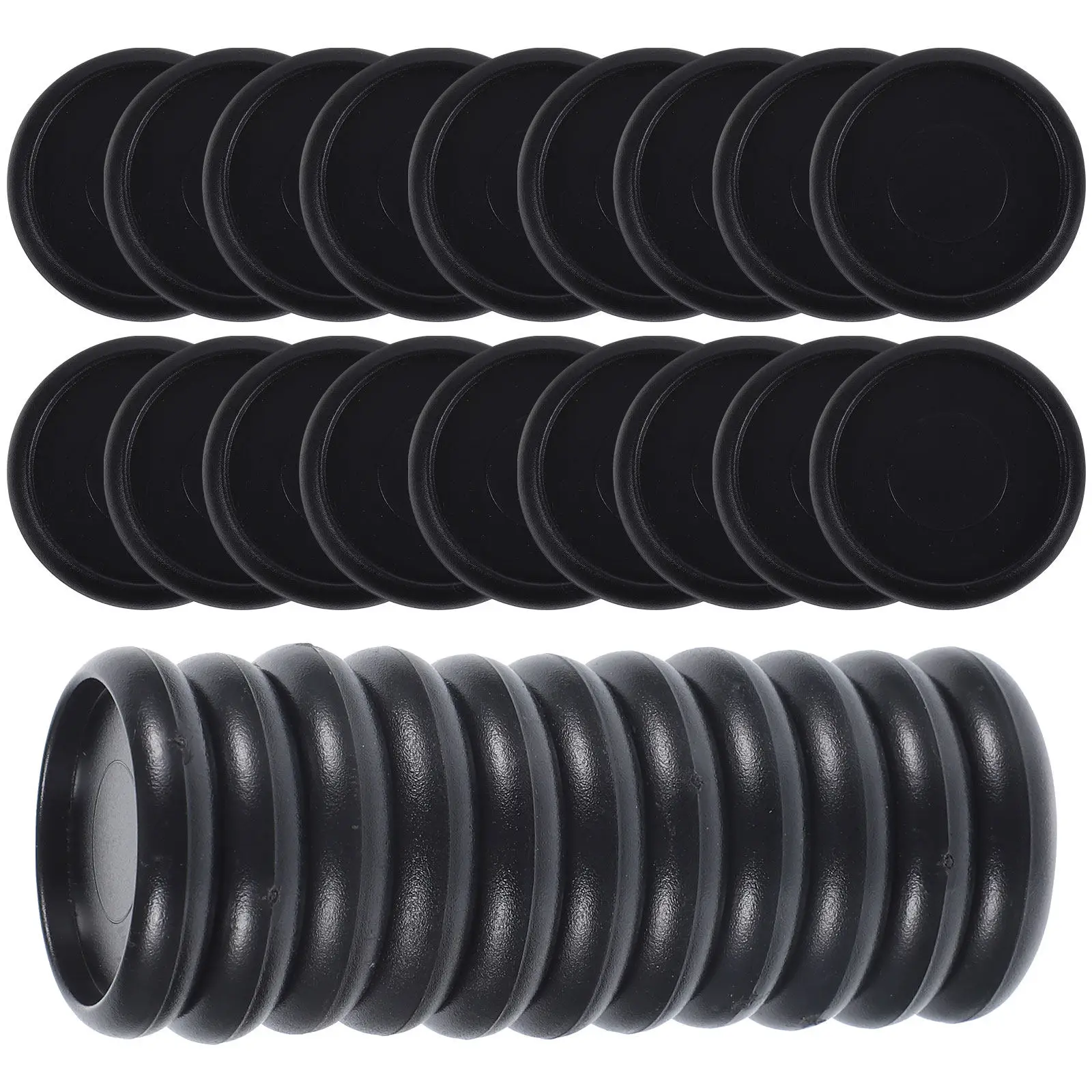 44Pcs Polished Smooth ABS Loose Leaf Binding Rings Discbound Expansion Discs for Notepads Planners DIY Binders School Office Use