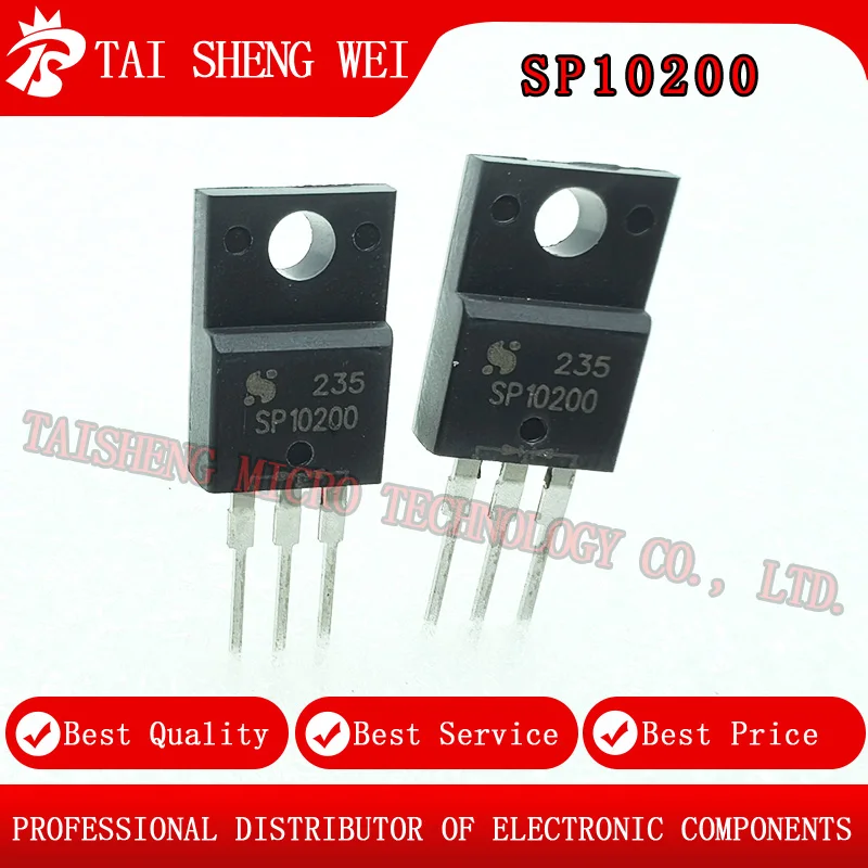 10PCS Brand New Original Transistor SP10200 SP10200 Package TO-220F Chip IC