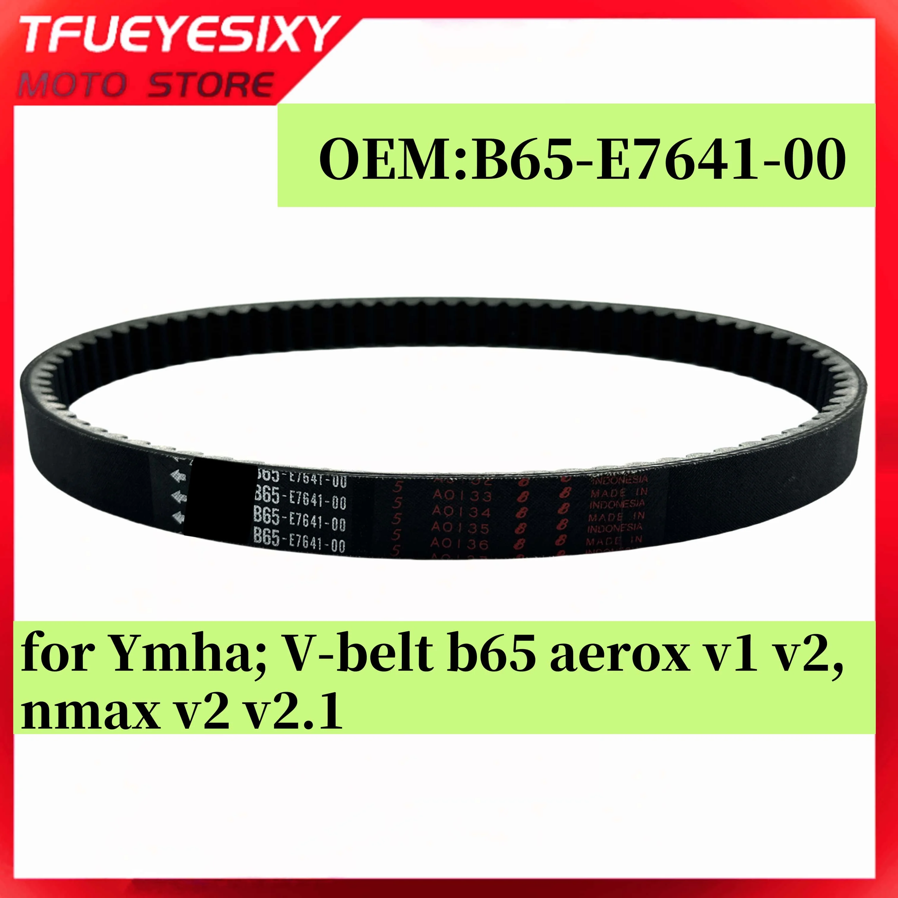 TFUEYESIXY MOTO Store  Suitable for Ya/m ha V-belt b65 aerox v1 v2, nmax v2 v2.1, B65-E7641-00
