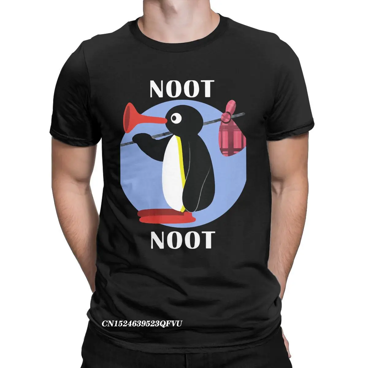 Noot Noot Pingu Tshirt Men Women Cotton Vintage T-Shirts Round Neck Penguin Tee Shirt Harajuku Clothes Classic