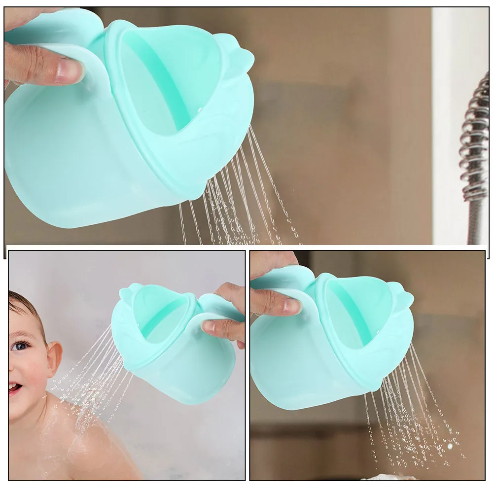 

2Pcs Baby Rinse Cup Shampoo Bath Mug Comfortable Handle for Washing Hair Baby Bath Rinser for Toddlers Rinse Cup