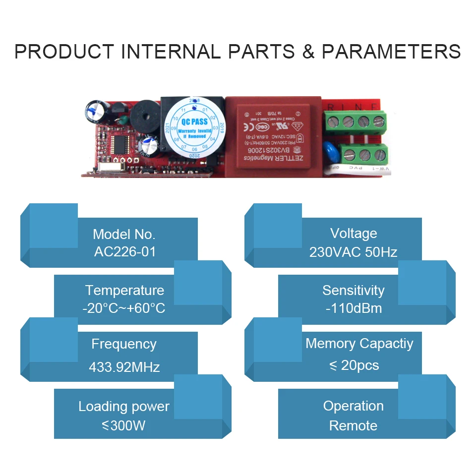 Smart Home Assistant Original A-OK Controller 433 Mhz Universal Fernbedienung RF Schalter Mini Empfänger Für Motorisierte Jalousien Motor