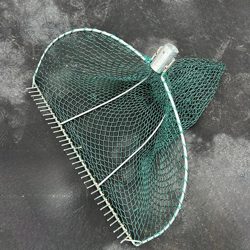 

Усиленная железная сетчатая головка для сачка-насадника для вылавливания моллюсков в осенне-зимнем грязи, новая модель