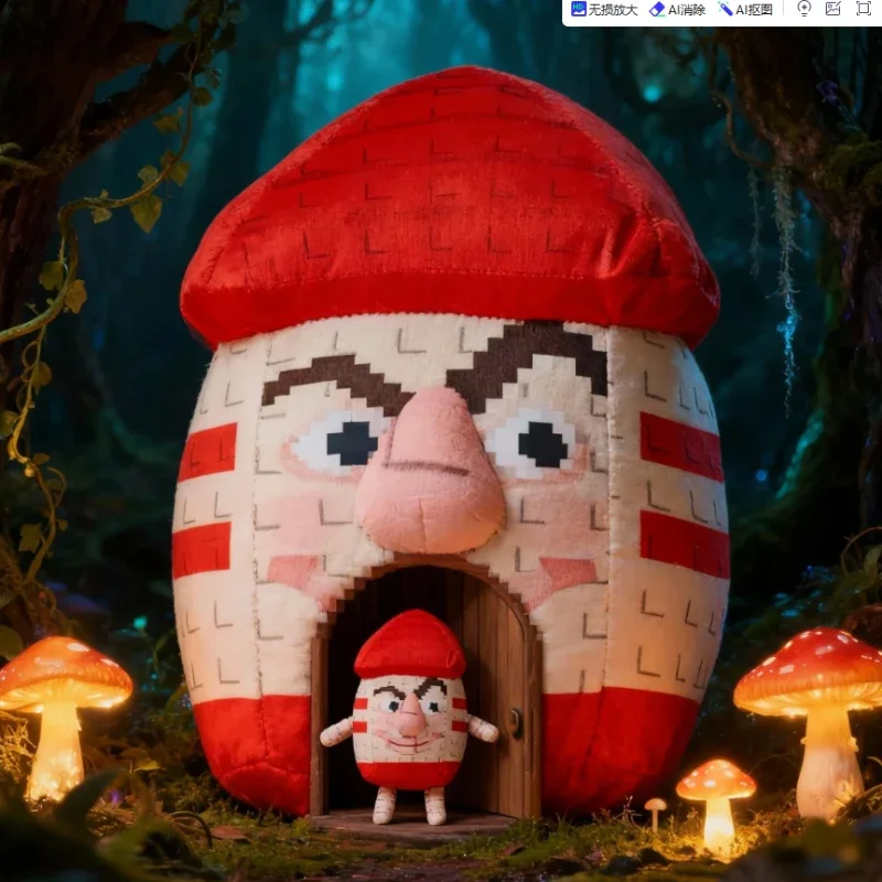 HEET-nr. 67-knuffel Steal a Brainrot Pluche Anime-spel Grote neus Rode kamer Knuffel Randapparatuur Kerstspeelgoed Cadeau voor fans