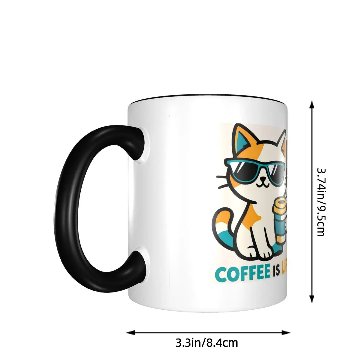 Minimal Coffee Art For Caffeine Addicts And Cozy Mornings Mug Ceramic Coffee Cups Tea Mugs Milk Cup Drinkware Gift for Friends