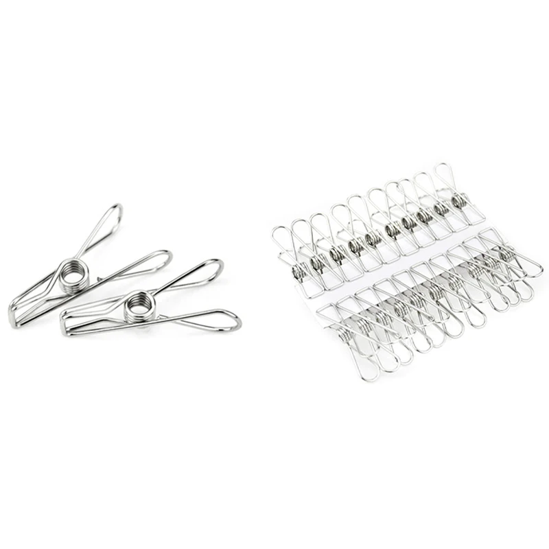 

Stainless Steel Clips Clothes Pins Pegs Holders Clothing Clamps Sealing Clip Household Clothespin Clips For Hangers