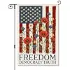 Freedom Democracy Truth Garden Flag Patriotic Protest Outdoor Signs jjp