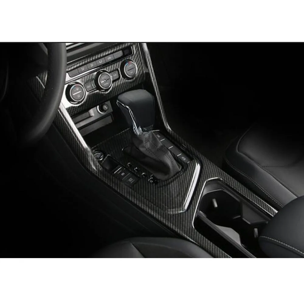 Car Middle Handbrake Shift Stall Paddle Cup Switch Frame Stick Hood For VW Volkswagen Tiguan L MK2 2016 2017 2018 2019 2020 2021 - view 4