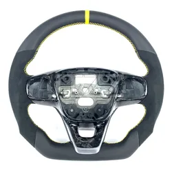 Customized handmade Leather Suede Car Steering Wheel FOR Ford Focus MK4 RS ST 2014 2015 2016 2017