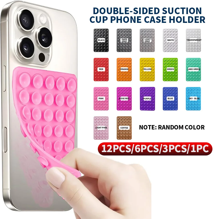 

12 шт./6 шт./3 шт./1 шт. двусторонний держатель на присоске для телефона