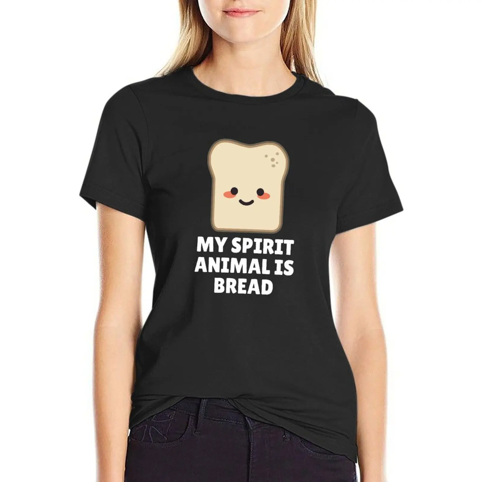 

Футболка My Spirit Animal Is Bread, забавные женские спортивные футболки, платье для женщин, большие размеры