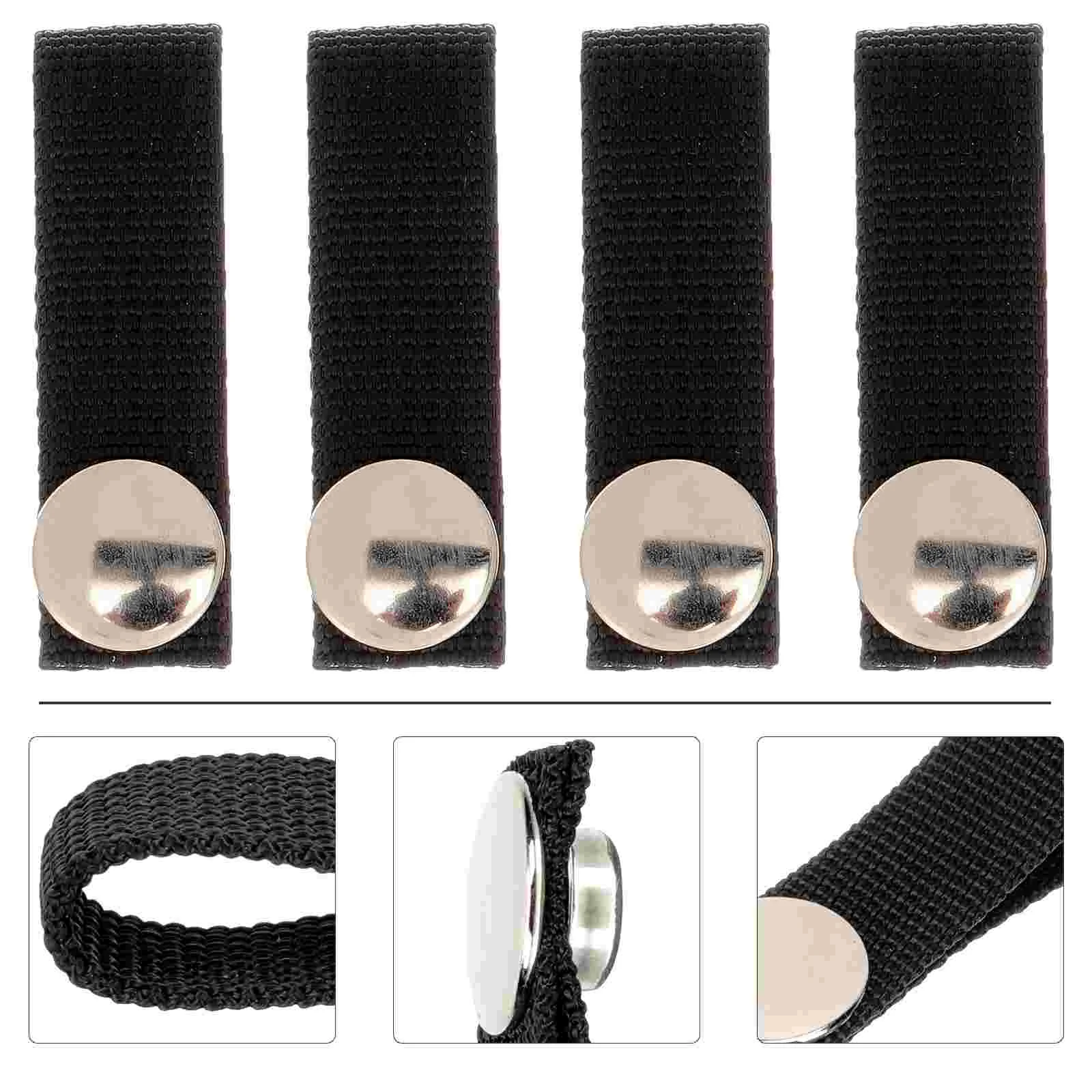 

4 Pcs Hockey Restraint Elastic Chin Strap Detachable Accessories Sports Straps under for Black Hard Hat