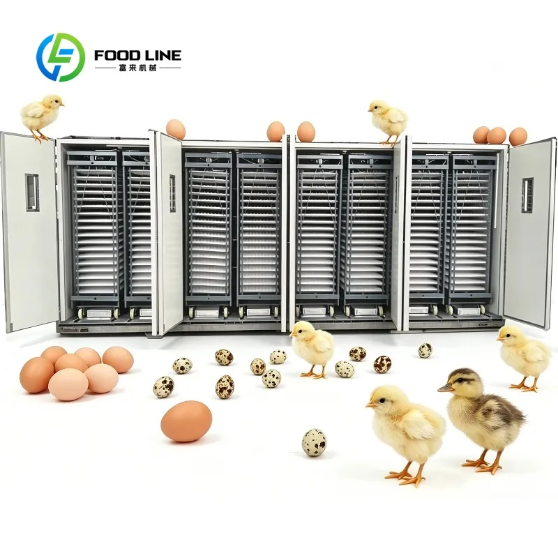 Fully Automatic 50000 Chicken Egg Incubation Machine Industrial 380V Customized Farm Chicken Quail Egg Incubator