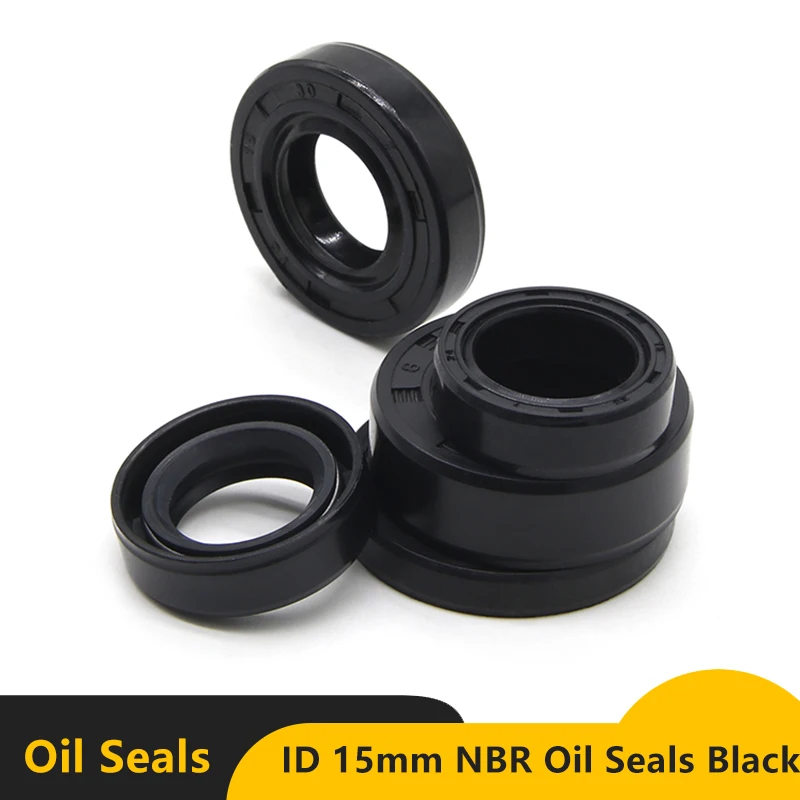 

2/5pcs NBR Oil Seal ID 15mm TC-15*22/24/25/26/28/30/32/35/40/42*5/7/8/10mm Nitrile Rubber Shaft Double Lip Oil Seals