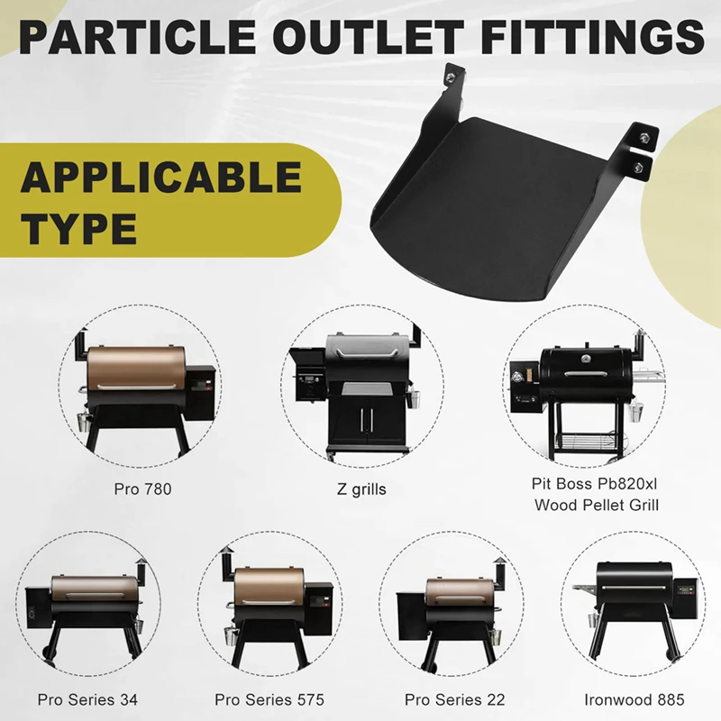 ABHS-كريات المدخن المساعدة شلال لـ Traeger Grill، الكريات المساعدة شلال المعادن الملحقات