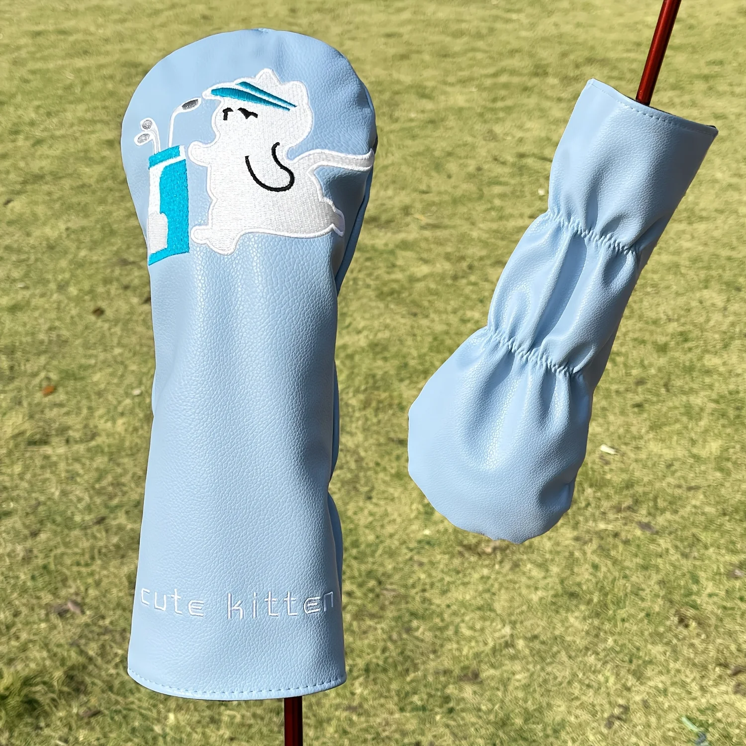 Blue Cat Playing Design Style Golf Club Cover, Fashionable Golf Club Head Cover, Golf Fairway Wood Head Cover, Best Gift view 2