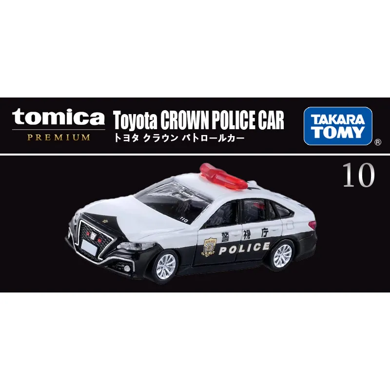 

TOMY Simulation Alloy Car Model Tomica Cars Toys For Boys Car Flagship Black Box TP10 Toyota Crown Police Car 298342