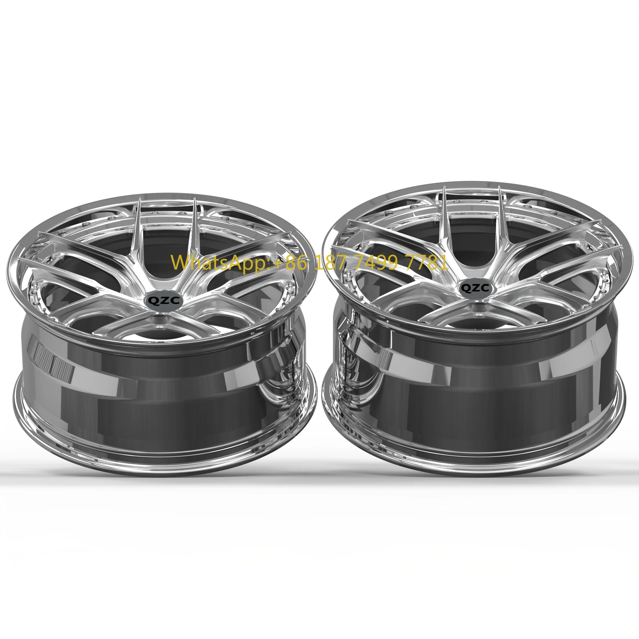 

Qizhouchi Настраивает двухсекционную кованую ступицу колеса с процессором зеркальной полировки 5x100 5x112 5x114,3 5x120 5x130 4 шт. MOQ