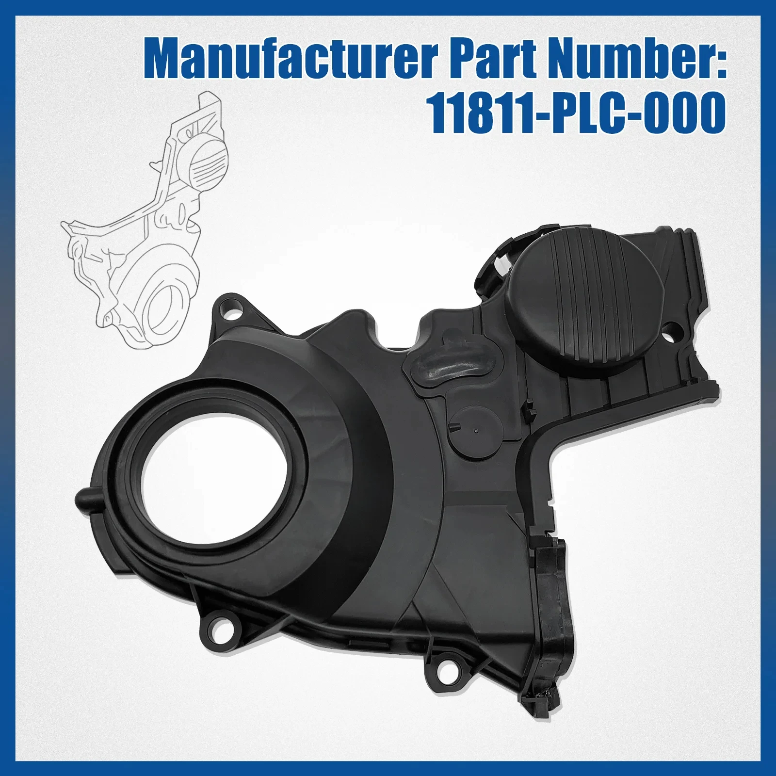 

Car Deceleration Timing Belt Lower Cover 11811-PLC-000 for Honda Civic 2001-2005 ABS plastic