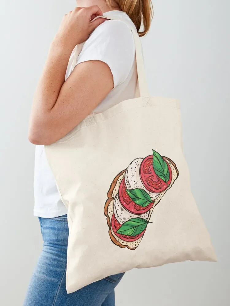 

Caprese Bruschetta Tote Bag sacs de shopping cute pouch bag tote bag woman custom canvas