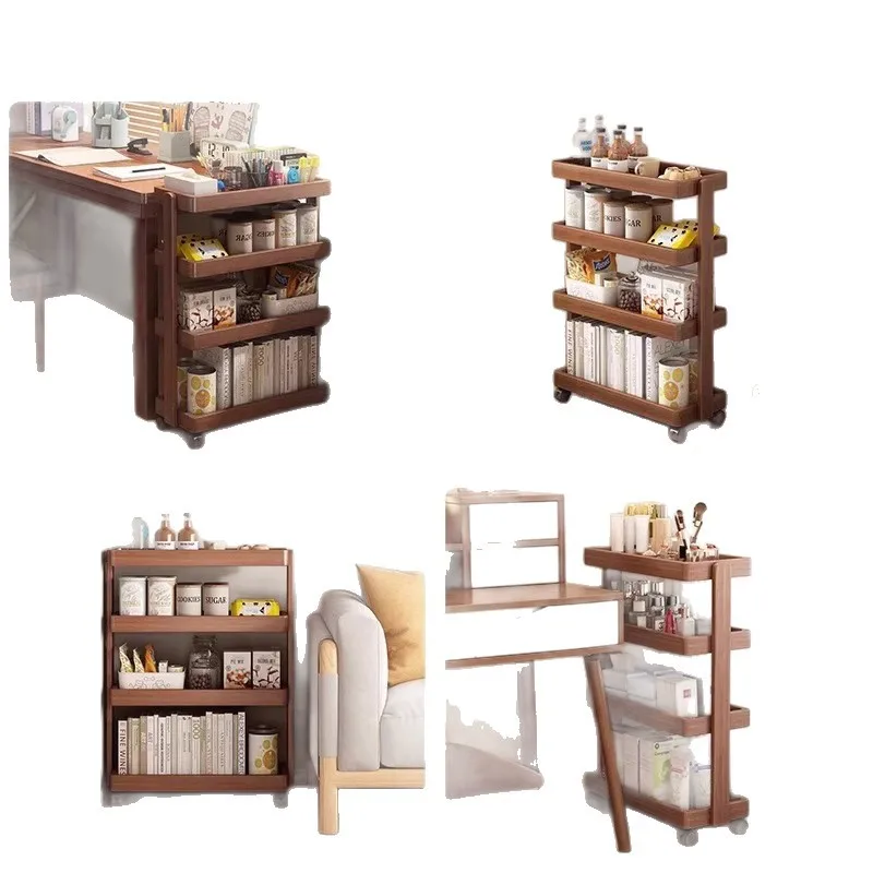 Organizador de armazenamento de estante de móveis móveis prateleira multiuso para sala de estar quarto escritório estudo rack de exibição móvel