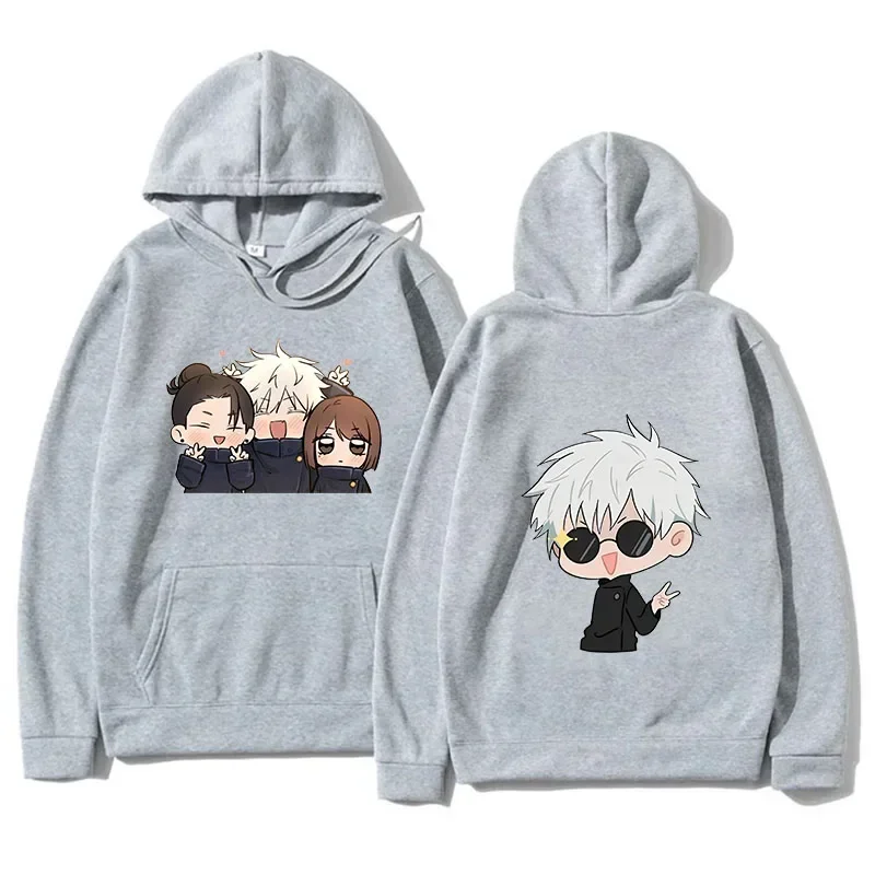 

Autumn Men Anime Jujutsu Kaisen Print Hoodie New Long Casual Oversized Pullover Sweatshirt Fashion Tops Unisex Clothing