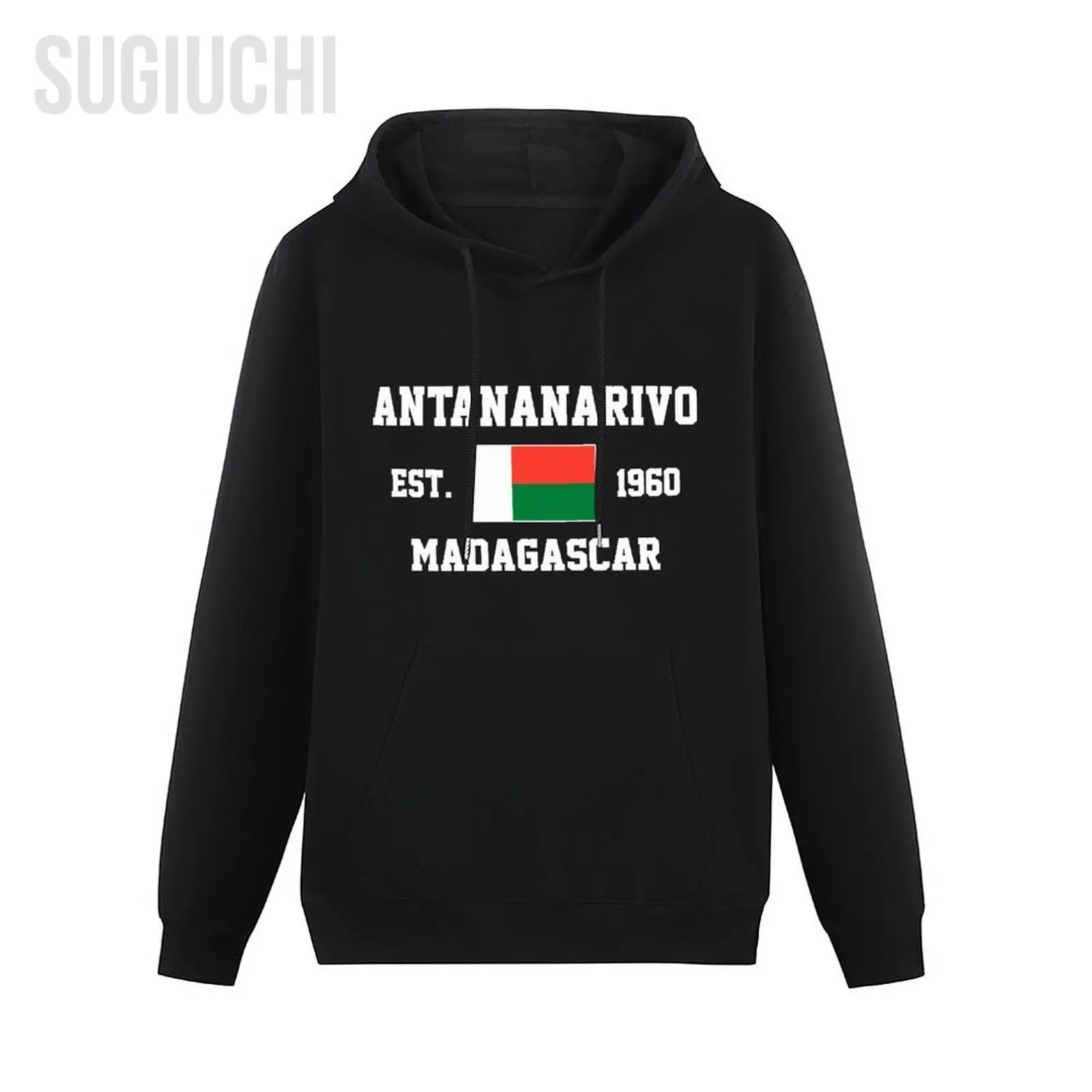 Men Women Hoodies Madagascar EST.1960 Antananarivo Capital Hoodie Pullover Hooded Hip Hop Sweatshirt Cotton Unisex