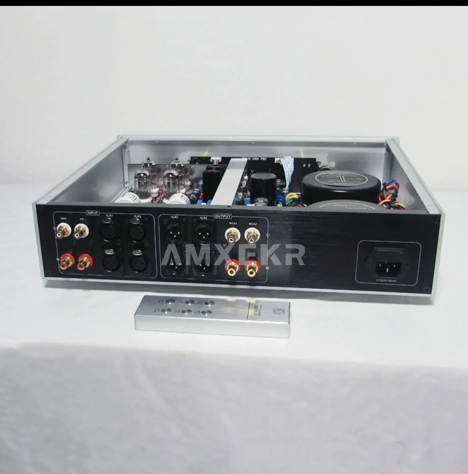 AMXEKR T2500 Fully Balanced Class A High Fidelity Flagship Tube Preamplifier with Remote Control Home Theater Tube Amplifier