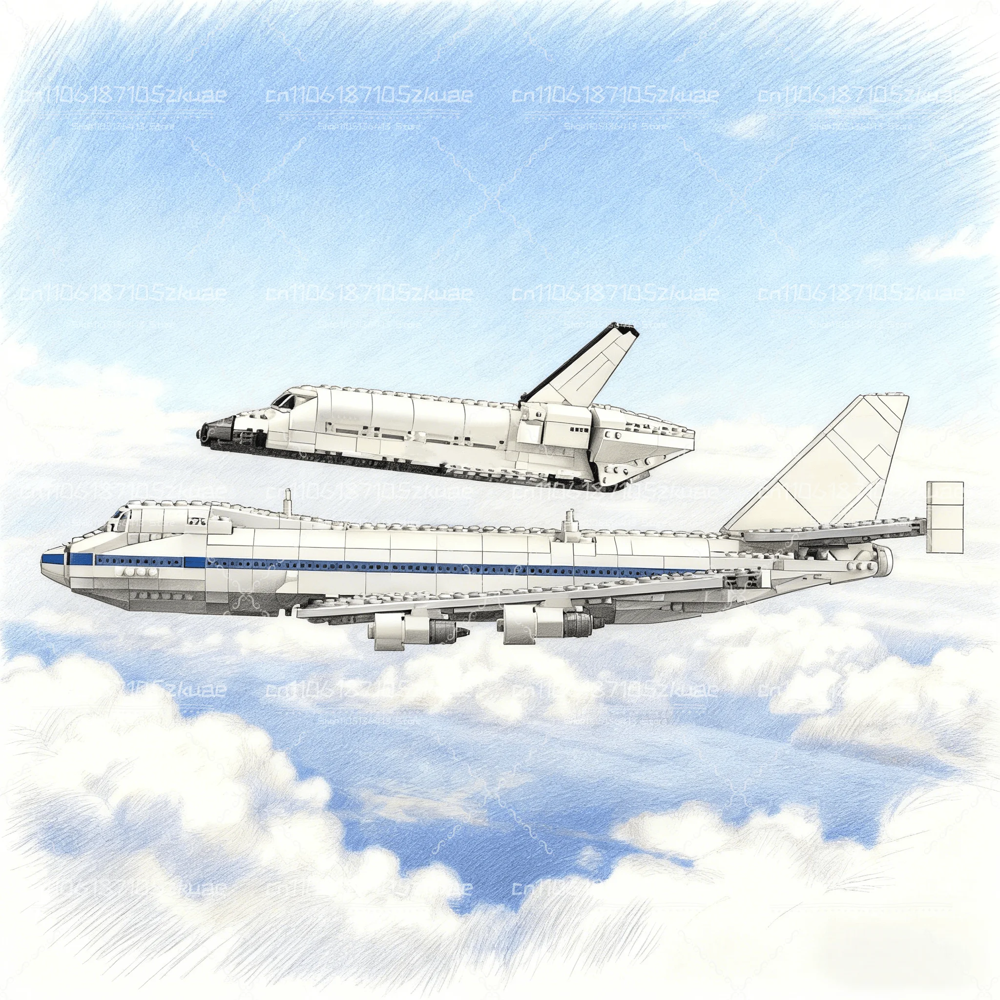 

Набор для сборки «Человек транспортных средств/самолетных транспортных средств/летающих» из 2417 штук, подходит в качестве рождественского подарка.