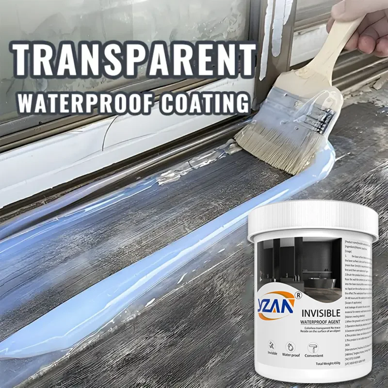 450 g de pasta selladora impermeable de poliuretano invisible con pincel adhesivo. Pegamento nano reparador para el hogar, el techo, el baño. Pegamento resistente a las heladas para reparar grietas en paredes. Fácil .