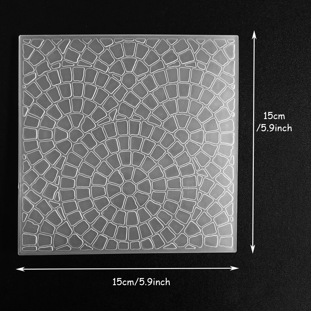 Gear/Flower/Heart Shaped/2D Plastic Embossing Template Folders for Card Making Photo Album DIY