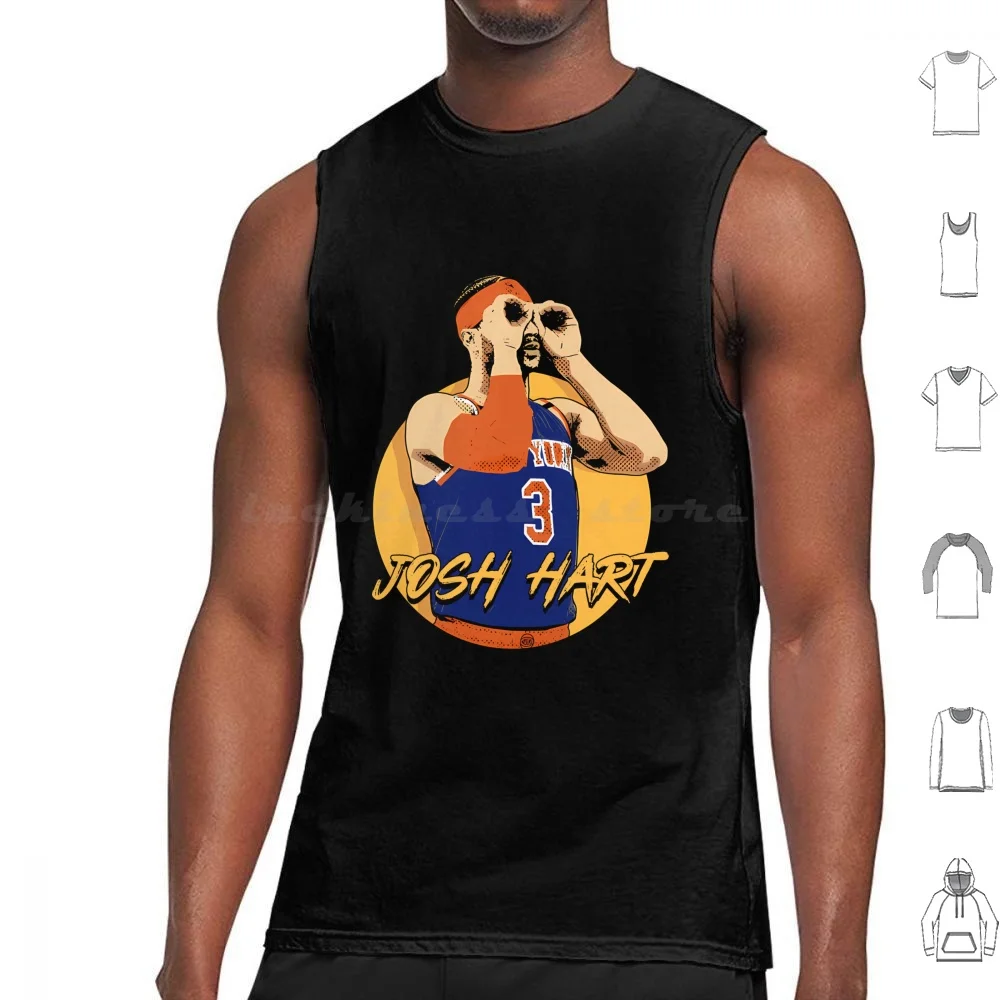 Hart Retro Vintage Tank Tops Vest Sleeveless Josh Hart Basketball New York Nyc Jalen Brunson Hart Basketball Player Sports