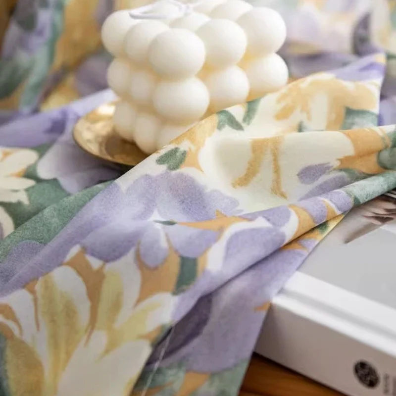 الحديثة النمط الأمريكي الأرجواني زهرة الستائر لغرفة المعيشة غرفة الطعام غرفة نوم تعتيم ستائر غرفة الأطفال تخصيص #4