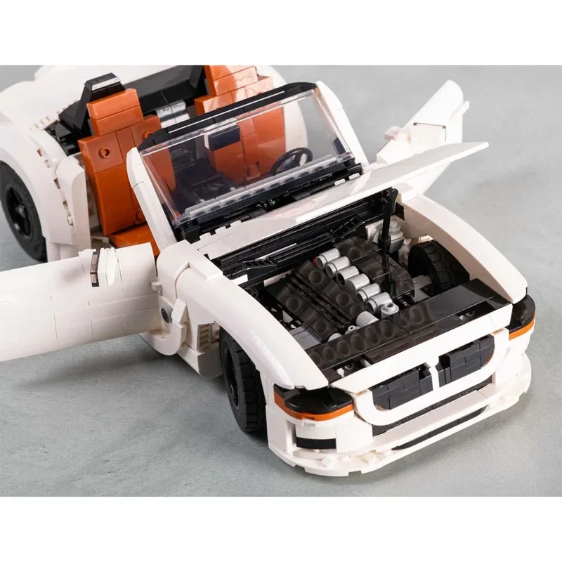 

MOC-213740White New Z4M Supercar Racing Building Blocks Model1187Parts MOC Creative Boy Kids Christmas Building Blocks Toy Gifts