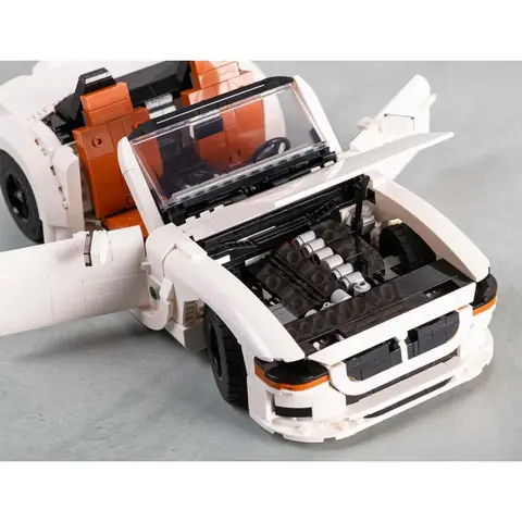 MOC-213740White New Z4M Supercar Racing Building Blocks Model1187Parts MOC Creative Boy Kids Christmas Building Blocks Toy Gifts
