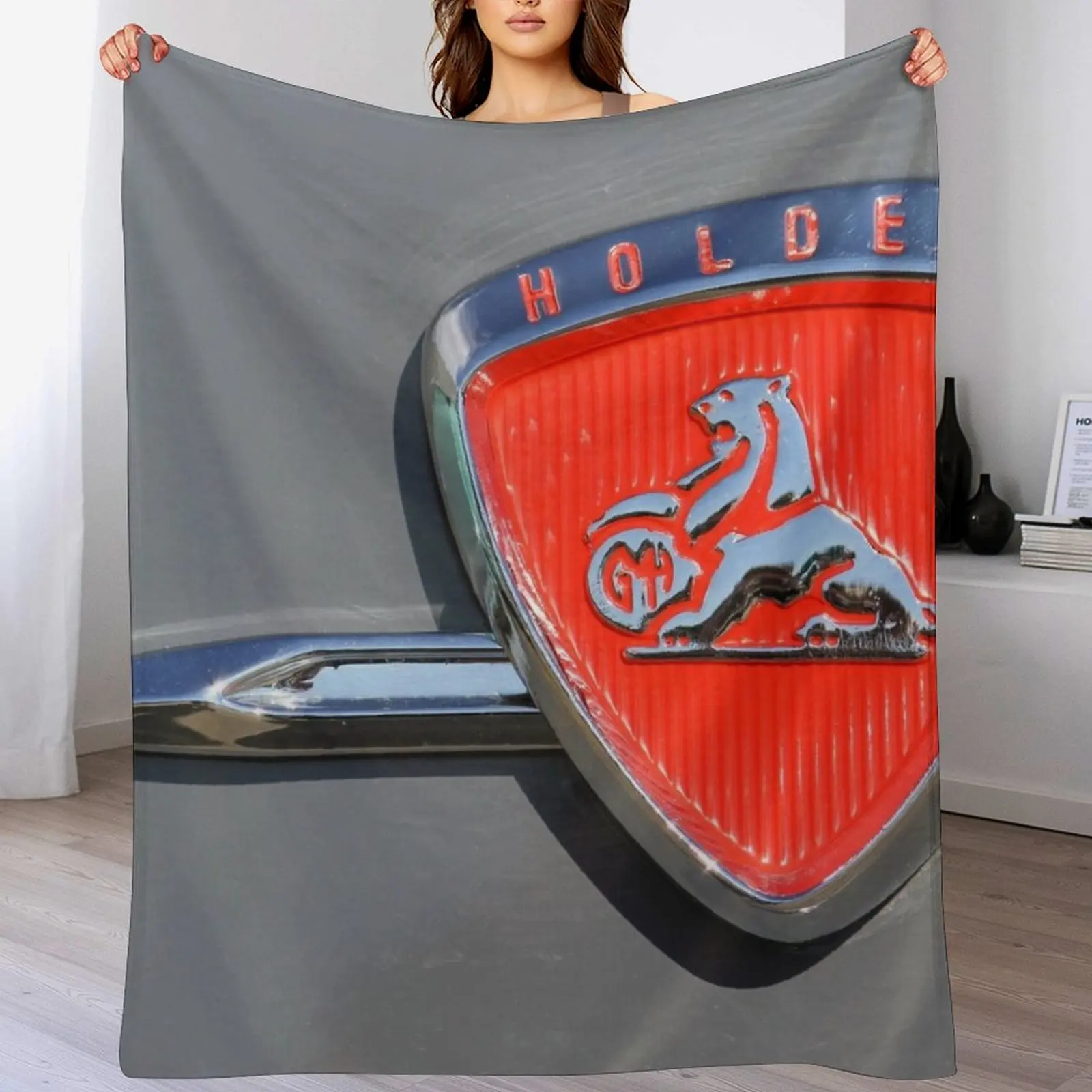 FC Holden Badge Graphic Shirt Throw Blanket Blankets For Sofas Nap Cute Plaid Bed Fashionable Blankets