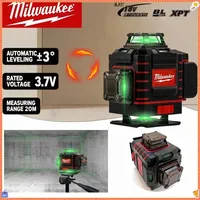 Milwaukee Laser Level 4 Sides*360 Degree Vertical 4.2V 3-4D 16 Lines Green Beam Self-leveling Vertical Cross Line Lase