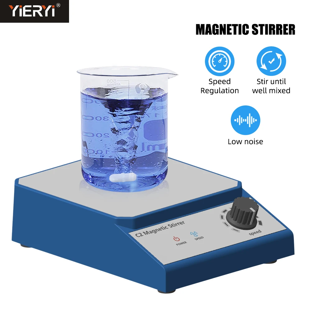 Yieryi 3L Lab Magnetic Stirrer 2500RPM Liquid Mixer Stir Plate with Quiet Brushless Motor PTFE Stirring Bar Lab Mixing Machine