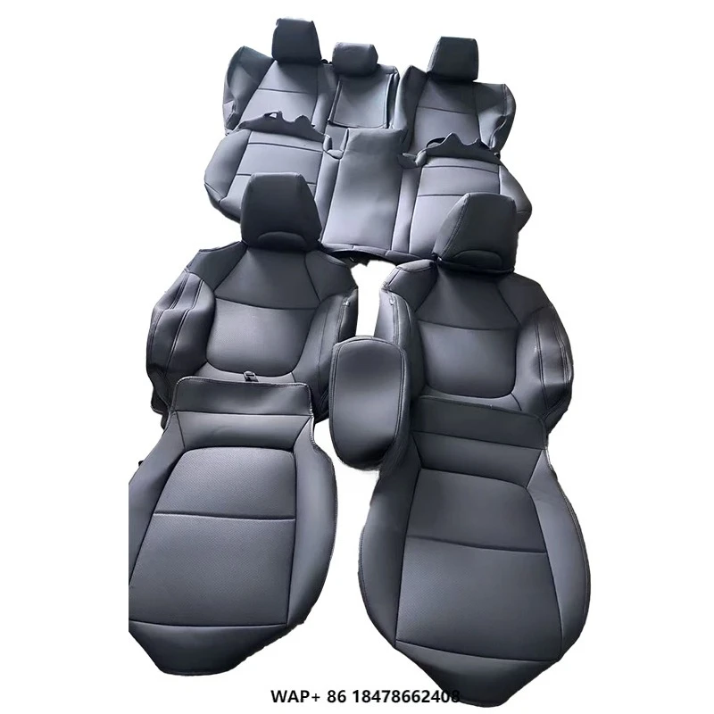 

For 2020 2021 2022 2023 Rav4 Custom Full Car Seat Cover Luxury Sports Style Leather Cushion with Front and Rear Full Set