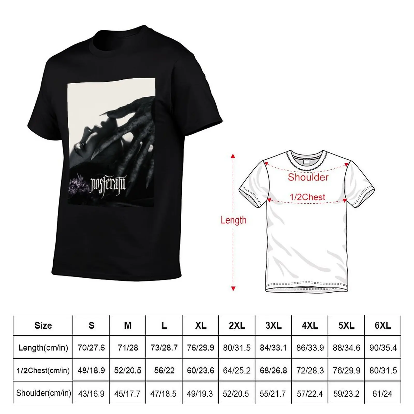 Nosferatu Movie T-Shirt funny t shirts cotton t shirt for man 100 percent cotton T-Shirt