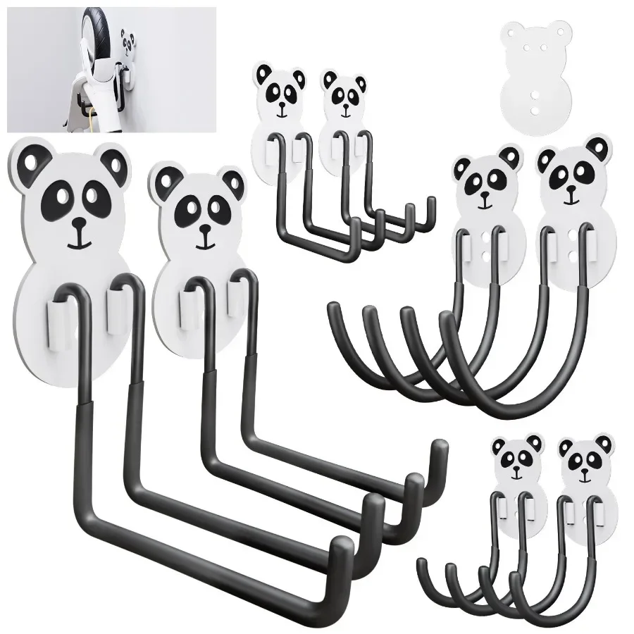 

For hanging heavy 42 pounds Max. 8 small size hooks nainless wall hangers selfadhesive traceless transparent detachable waterpr