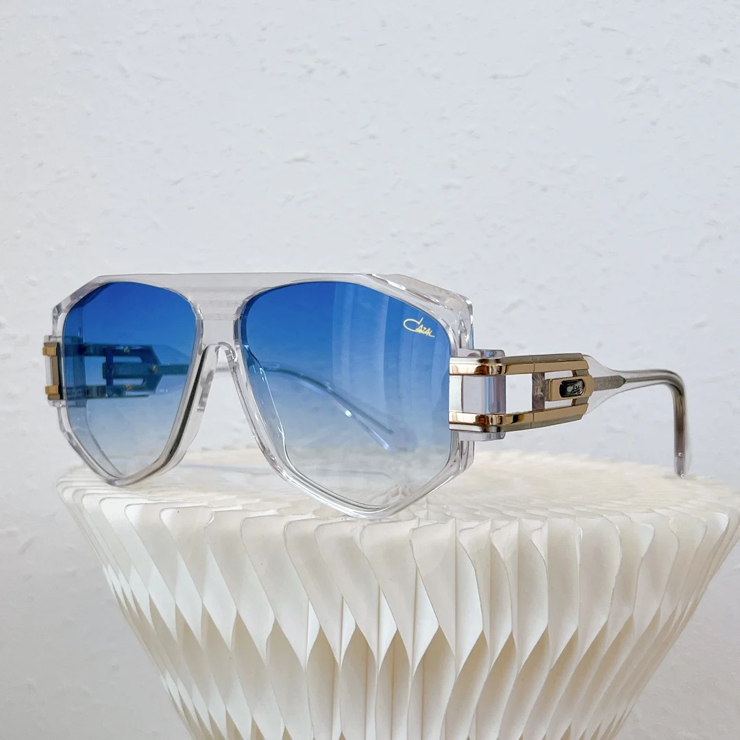 

ORIGINALCAZAL MOD1633 UV400 Polarized Driving Anti-Glare Men Sunglasses Transparent White Acetate Frame Women Couple Eyewear
