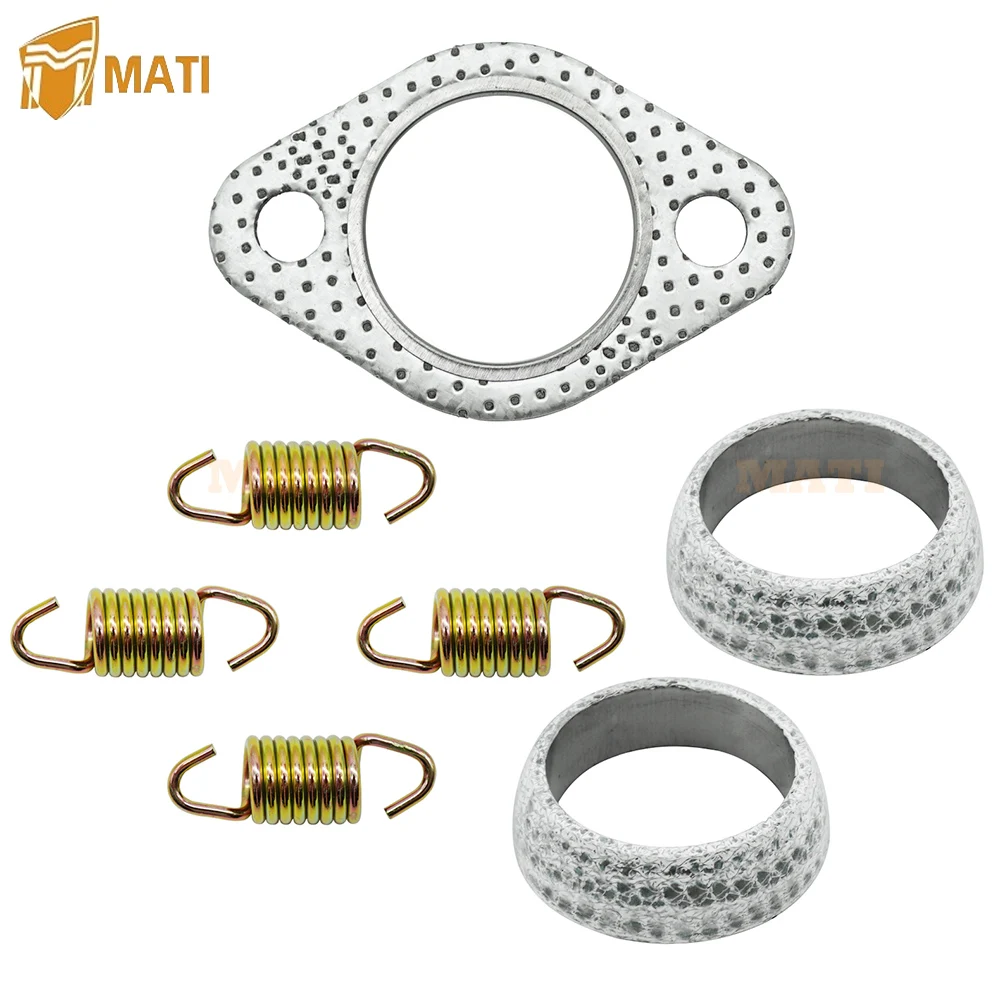 

Exhaust Muffler Gasket Seal Spring Rebuild Kit for Polaris 01-14 Sportsman 400 450 500 Ranger 400 425 500 Scrambler 500 Hawkeye