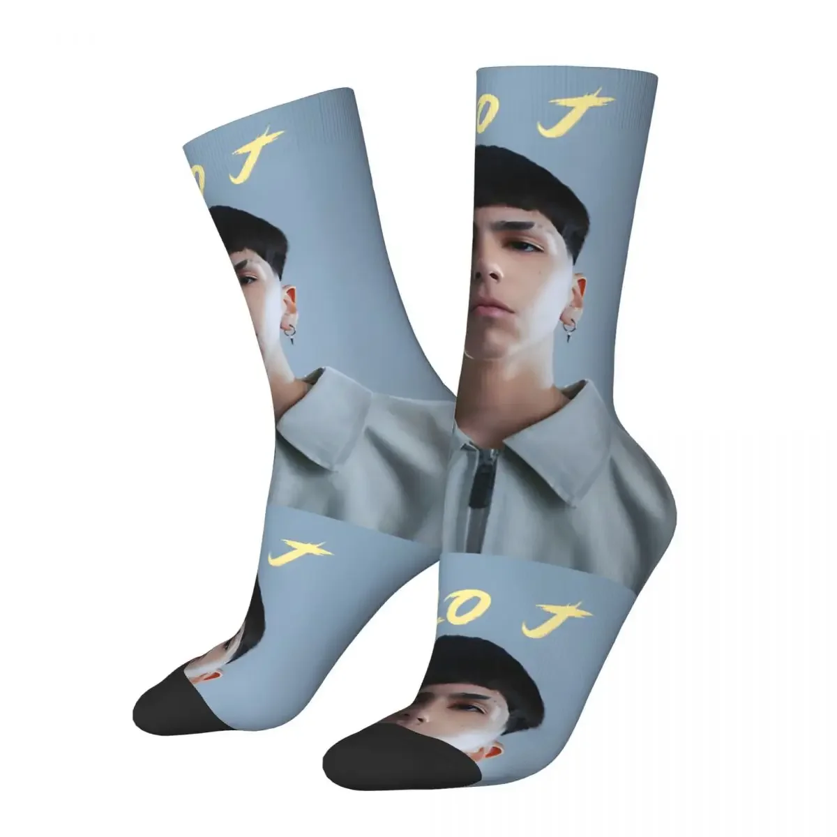 Happy Funny MILO J The Happy Song Men's Socks Vintage Harajuku Milo J Hip Hop Novelty Casual Crew Crazy Sock Gift Printed